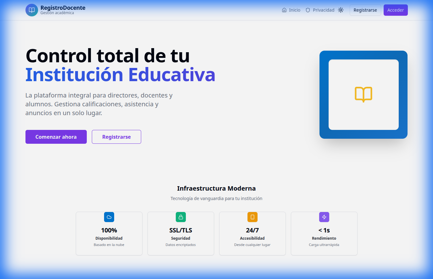 RegistroDocente - Sistema de Gestión Académica